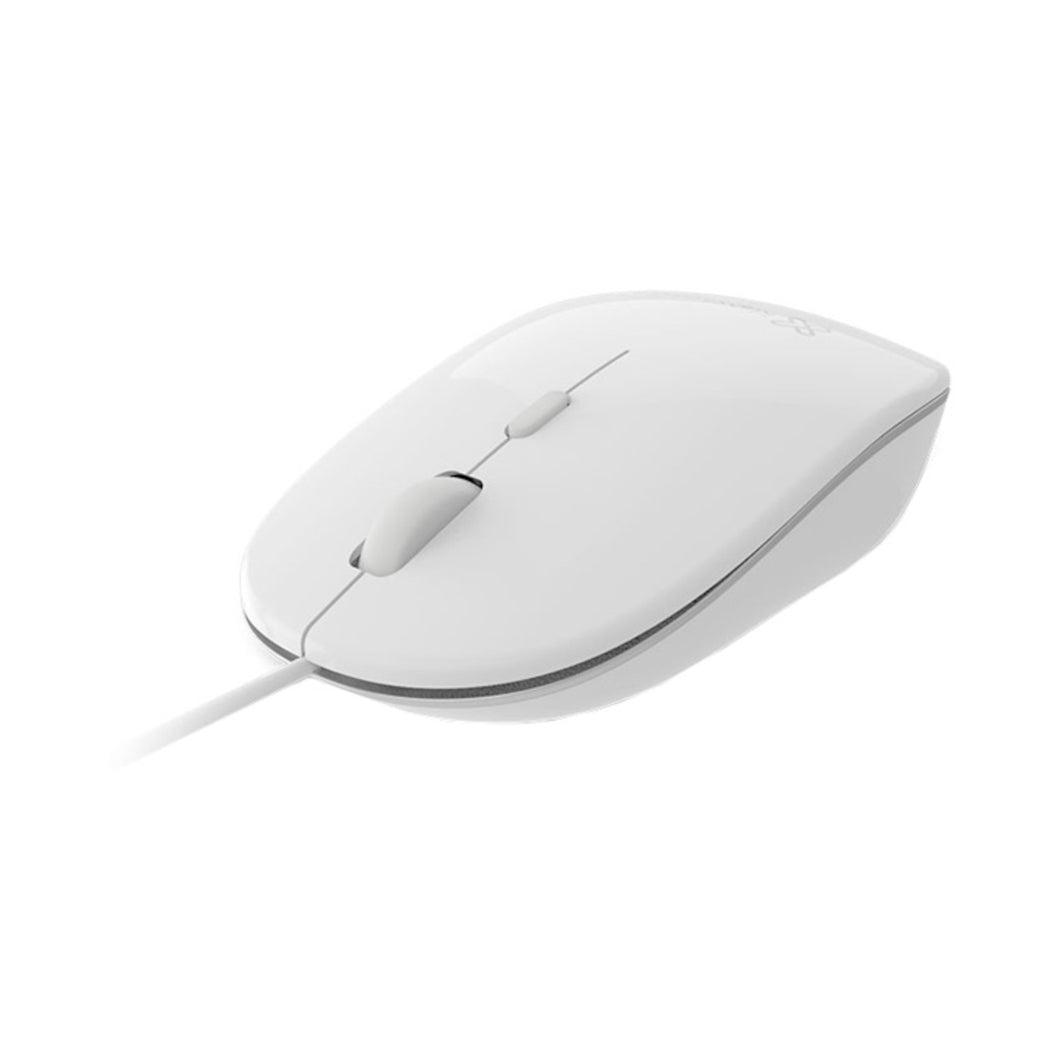 KlipX Klear Wired Mouse White