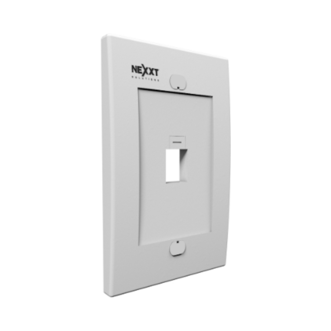 Nexxt Wall Plate 1 Port WH