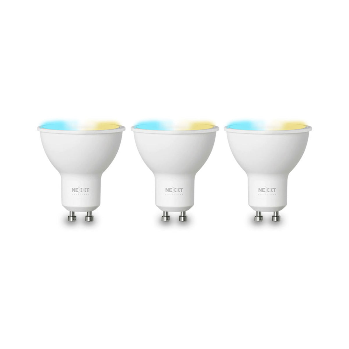 Nexxt MR16 Tunable White Smart Wi-Fi LED Bulbs 220V (3-Pack)