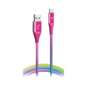 Bytech USB-C to USB 6Ft Rainbow