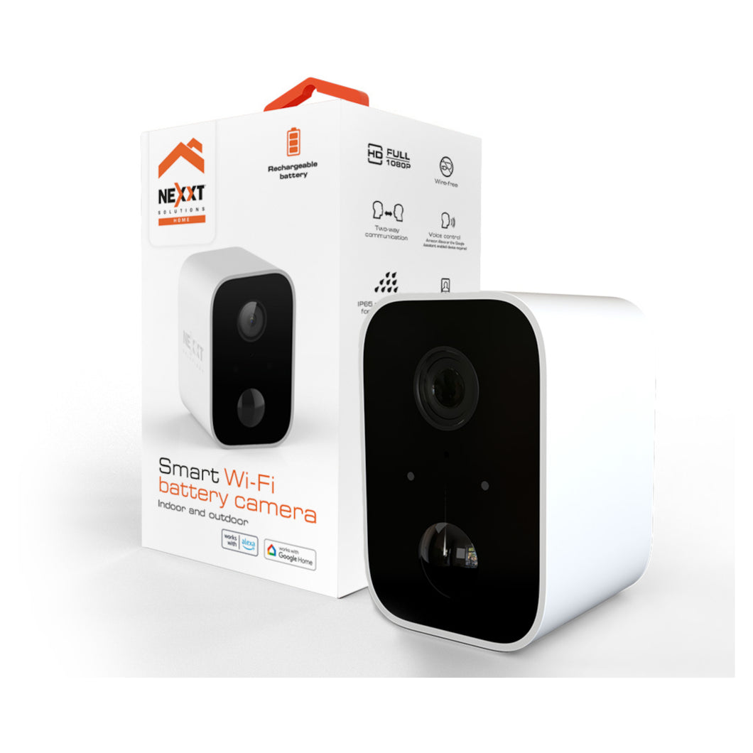 Nexxt Smart Outdoor/Indoor Battery Security Camera