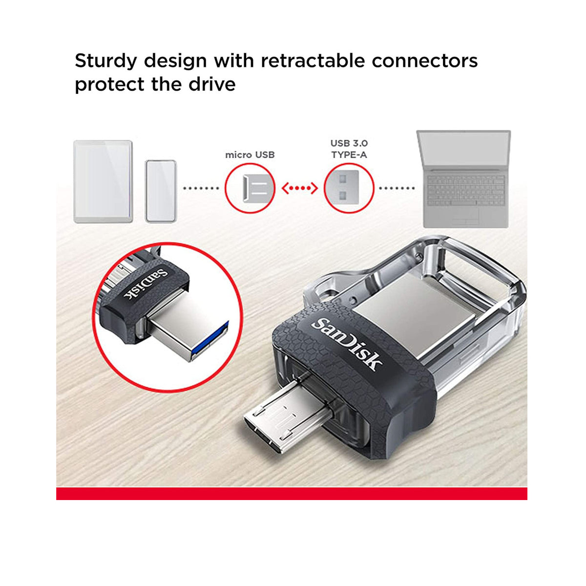SanDisk Ultra Dual Drive m3.0 USB 3.0/OTG 128GB
