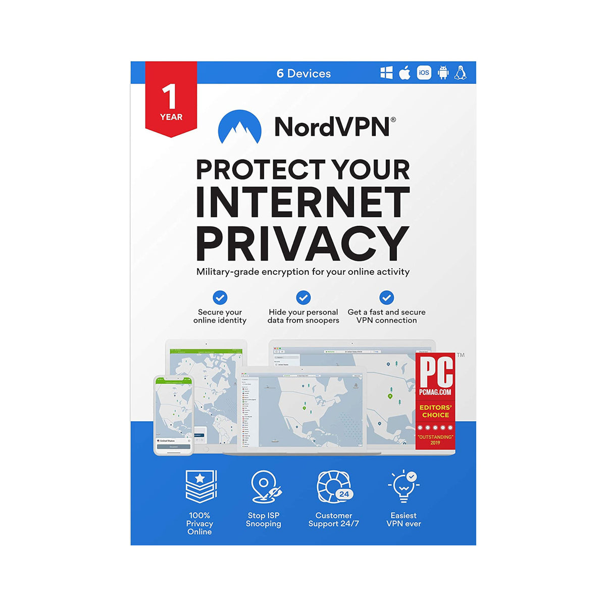 NordVPN (1 Year, 6 Devices)