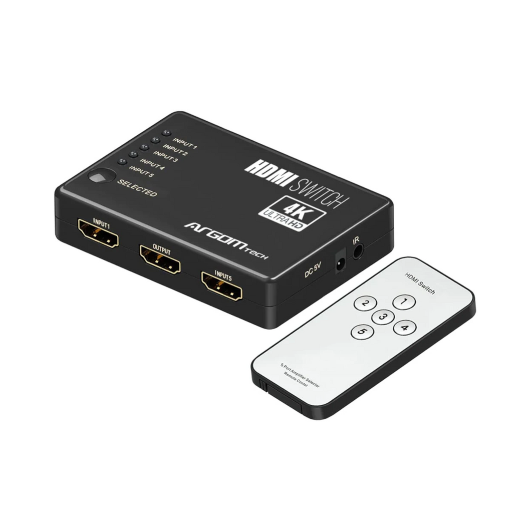Argom 5-Port HDMI Switch 4K