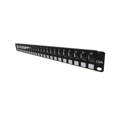 Nexxt Cat6A 24 Port Modular Patch Panel