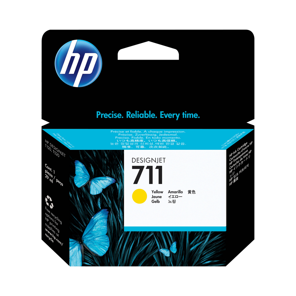HP 711 Yellow Ink Cartridge