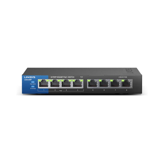 Linksys 8 Port Gigabit PoE Switch